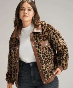 Leopard Patchwork Button Through Jacket -Clothing Shop 384052166 tx a57ef057 bd23 45d6 ad8c 40b1659c8e65