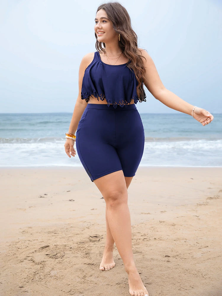 High Waist Pocket Side Swim Shorts 15 High Waist Pocket Side Swim Shorts - Image 13