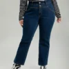 Double Button Straight Leg Ark Wash Jeans -Clothing Shop 38648299 ey