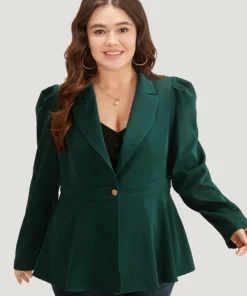 Anti-Wrinkle Button Fly Waistline Inside Blazer