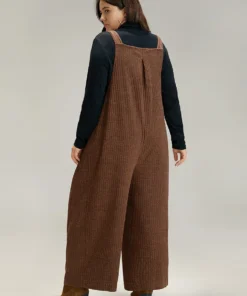 Solid Pocket Pleated Adjustable Straps Jumpsuit 13 Solid Pocket Pleated Adjustable Straps Jumpsuit -Clothing Shop 387389190 qs