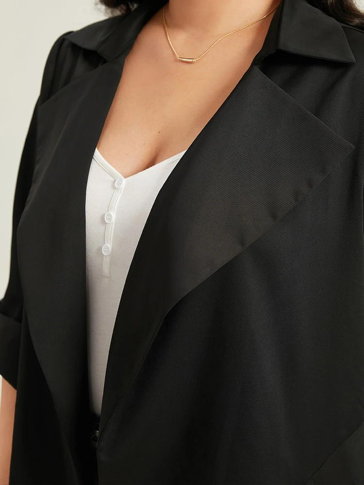 Supersoft Essentials Plain Asymmetrical Hem Windbreaker 8 Supersoft Essentials Plain Asymmetrical Hem Windbreaker - Image 6