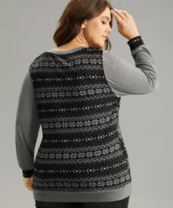 Boho Print Patchwork Lace Panel T-shirt -Clothing Shop 389731167 zq