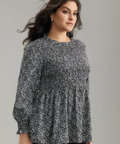 Ditsy Floral Stand Collar Shirred Frill Trim Blouse 20 Ditsy Floral Stand Collar Shirred Frill Trim Blouse -Clothing Shop 391190256 bl dba24122 ffad 43ba 9c52 6c7b29718baa