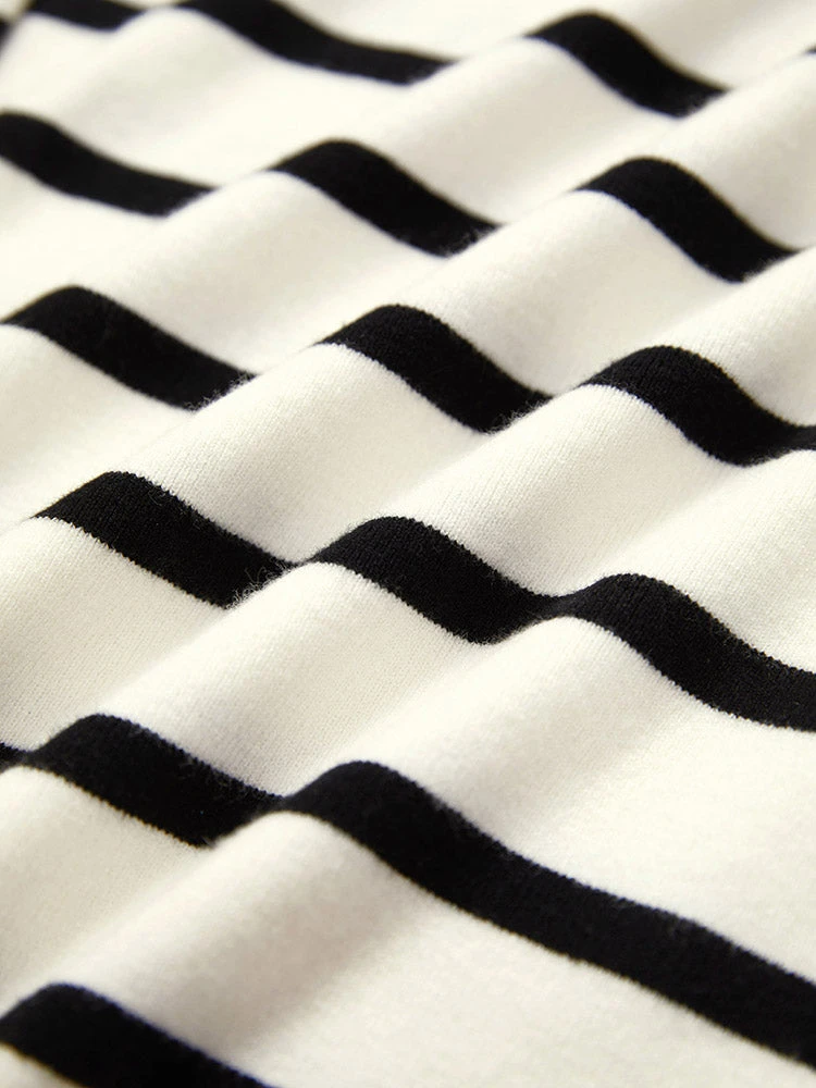 Supersoft Essentials Striped Heart Keyhole Mesh Pullover 8 Supersoft Essentials Striped Heart Keyhole Mesh Pullover - Image 6