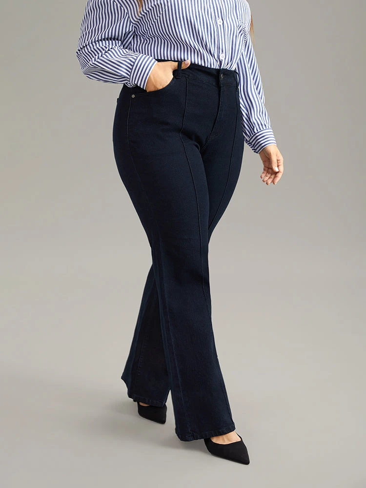 Seam Detail Bootcut Very Stretchy Jeans 7 Seam Detail Bootcut Very Stretchy Jeans - Image 5