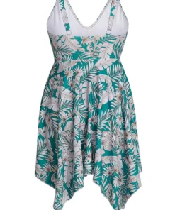 Plant Print Adjustable Straps Hanky Hem Tankini Top -Clothing Shop 396286855 nk 8c2f3717 2400 4653 adca 77f3d398af75