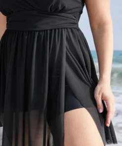 Sculpt Waist Ruched Split Hem Swim Dress -Clothing Shop 397346184 ux d2a9a222 d30e 44c6 bb81 8e543c44990b