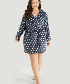 Halloween Polka Dot Pocket Belted Hooded Sleep Dress 14 Halloween Polka Dot Pocket Belted Hooded Sleep Dress -Clothing Shop 404260085 su