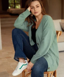 Supersoft Essentials Patched Pocket Drop Shoulder Cardigan -Clothing Shop 406986779 hd