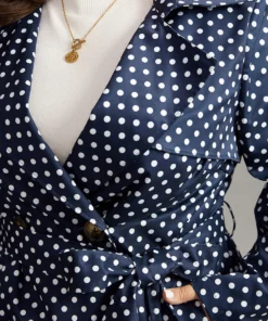 Static-Free Polka Dot Belted Double Breasted Coat -Clothing Shop 409905169 gg f0aa8dc3 9e08 4eb3 89ad a7b566e0e008