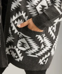 Bandana Print Elastic Cuffs Patched Pocket Cardigan 12 Bandana Print Elastic Cuffs Patched Pocket Cardigan -Clothing Shop 411330068 kh