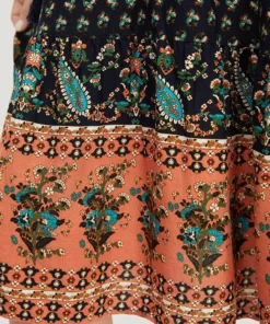 Bandana Tassels Lantern Sleeve Ruffle Pocket Keyhole Neck Dress -Clothing Shop 416362481 kd 6aa7481f 44ae 4744 851c e1713177a77c