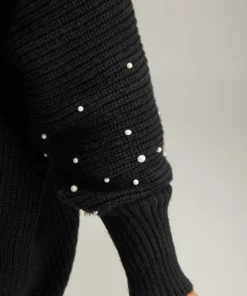 Patchwork Pearl Beaded Curved Hem Cardigan 21 Patchwork Pearl Beaded Curved Hem Cardigan -Clothing Shop 423142083 th