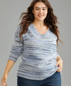 Ombre Heather Drop Shoulder Pullover -Clothing Shop 42686099 nd