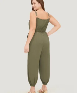 Solid Pocket Zip Up Cami Jumpsuit 15 Solid Pocket Zip Up Cami Jumpsuit -Clothing Shop 427346157 ul