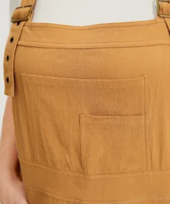 Solid Patched Pocket Overall Cami Jumpsuit -Clothing Shop 435463753 wv