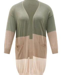 Supersoft Essentials Colorblock Pocket Tunic Cardigan -Clothing Shop 436231306 wn