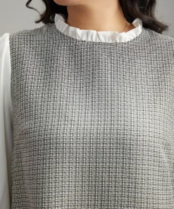 Gingham Ruffles Patchwork Frill Trim Blouse 27 Gingham Ruffles Patchwork Frill Trim Blouse -Clothing Shop 438269263 hr d0008abb 7e4f 432b a7d8 3bb953915c22