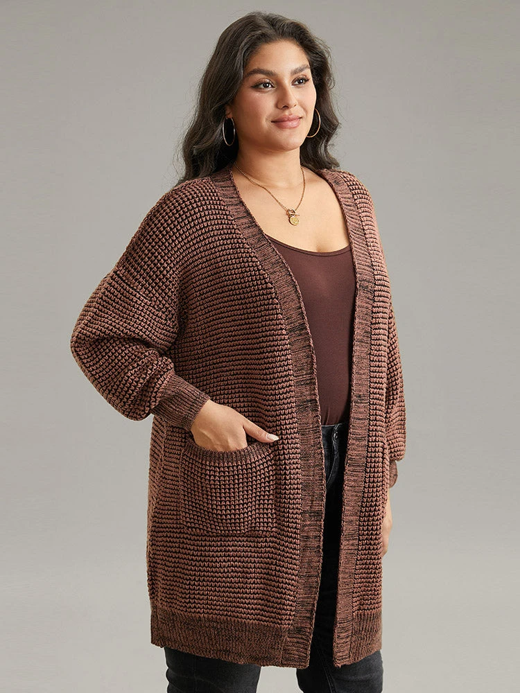 Plisse Plain Patched Pocket Tunic Cardigan 6 Plisse Plain Patched Pocket Tunic Cardigan - Image 4