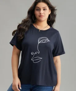 Art & Design Embroidered Crew Neck T-shirt