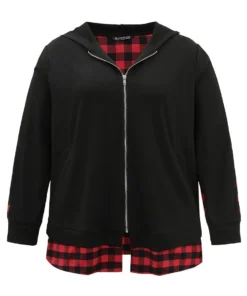Plaid Patchwork Zipper Hooded Asymmetrical Hem Jacket 15 Plaid Patchwork Zipper Hooded Asymmetrical Hem Jacket -Clothing Shop 443469832 yp 8a3b7f88 3d10 4b59 b9d7 837e24044392