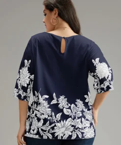 Boho Print V Neck Cut Out Blouse -Clothing Shop 444857575 yg 3081367e 2506 4d91 86e0 2c5fa1470bf9