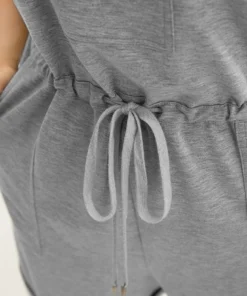 Solid Pocket Drawstring Overall Romper 31 Solid Pocket Drawstring Overall Romper -Clothing Shop 446368501 dd