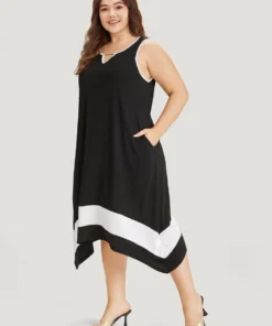 Supersoft Essentials Plain Metal Detail Pocket Keyhole Tank Dress -Clothing Shop 449770515 pk 9386d13c 9b76 454f b3bd 84cd3027b64f