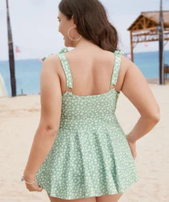 Ditsy Floral Tie Shoulder O Ring Ruffle Tankini Top -Clothing Shop 451326458 yi d9887776 a7c1 4f48 b3bf 3c01050912a3