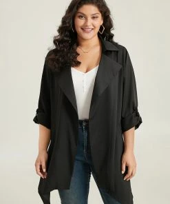 Supersoft Essentials Plain Asymmetrical Hem Windbreaker 12 Supersoft Essentials Plain Asymmetrical Hem Windbreaker -Clothing Shop 459768596 qr 2b443bc2 55e7 4729 a560 d64e5257f779