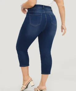 Skinny Very Stretchy High Rise Medium Wash Cropped Jeans -Clothing Shop 460791633 ek 6b720280 f117 4d36 84d5 ddf942ea8ab1