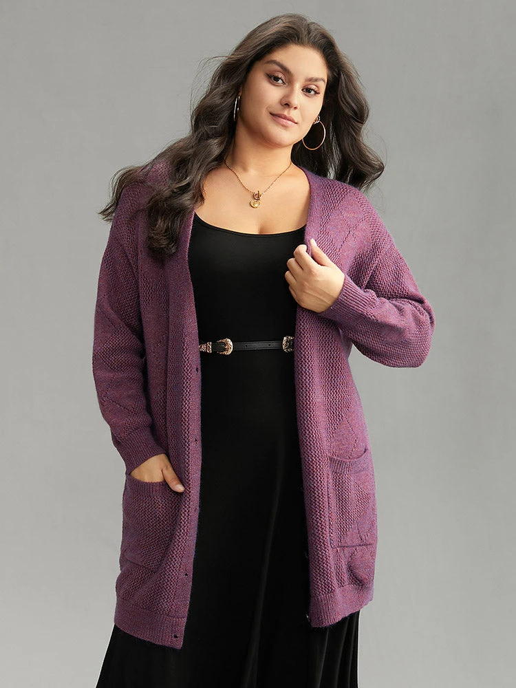 Geometric Heather Pocket Button Up Cardigan 3 Geometric Heather Pocket Button Up Cardigan