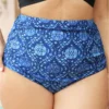Bandana Print Gathered Bikini Bottom -Clothing Shop 46227083 nu