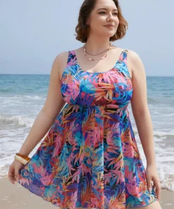 Tropical Print Ruffles Split Front Swim Dress 13 Tropical Print Ruffles Split Front Swim Dress -Clothing Shop 463283244 uc dfc5926a 1e6d 446a b99d 37cfa18dd670