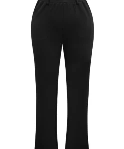 Solid Very Stretchy High Rise Bootcut Thick Pants -Clothing Shop 463760004 yb