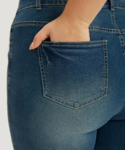 Zipper Fly Skinny Medium Wash Jeans -Clothing Shop 468051043 ho