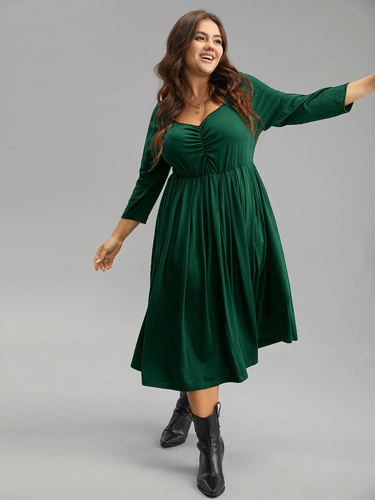 Supersoft Essentials Square Neck Ruched Dress 9 Supersoft Essentials Square Neck Ruched Dress - Image 7