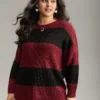 Sparkly Two Tone Colorblock Pullover 1 Sparkly Two Tone Colorblock Pullover -Clothing Shop 469029589 dy