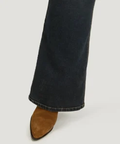 Plain Button Fly Flare Leg Jeans -Clothing Shop 469081892 st