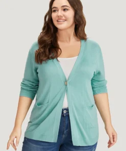 Supersoft Essentials Solid Button Up Pocket Drop Shoulder Cardigan -Clothing Shop 473915544 tx 707fc44c 3de3 4446 9352 20944ab4bdf7