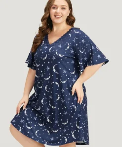 Halloween Moon & Star Print Guipure Lace Sleep Dress 13 Halloween Moon & Star Print Guipure Lace Sleep Dress -Clothing Shop 475460271 cp c29e225f efef 428a a64e d34025c4ca23