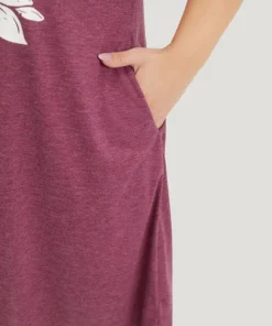 Supersoft Essentials Slogan & Sunflower Print Notched Pocket Dress 16 Supersoft Essentials Slogan & Sunflower Print Notched Pocket Dress -Clothing Shop 478945618 gz 995ef399 3707 4151 b3b4 ccc3a7c0b775