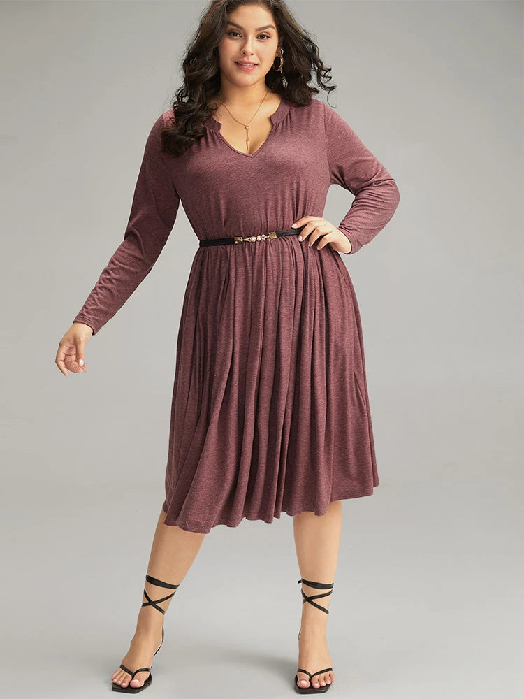 Supersoft Essentials Notched Elastic Waist Dress 7 Supersoft Essentials Notched Elastic Waist Dress - Image 5