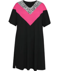 Supersoft Essentials Leopard Contrast Batwing Sleeve Pocket Split Hem Dress 21 Supersoft Essentials Leopard Contrast Batwing Sleeve Pocket Split Hem Dress -Clothing Shop 48602294 bg 15c49097 b108 40ad a882 1b48970adc60