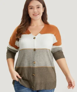 Supersoft Essentials Colorblock Contrast Button Up Lightweight Cardigan -Clothing Shop 486505590 ly 632ad9f1 5ef4 4810 b931 d9db55d1ebe8