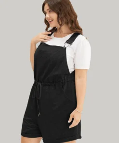 Solid Pocket Drawstring Overall Romper 37 Solid Pocket Drawstring Overall Romper -Clothing Shop 489246776 tg 12dda28d 4c3e 4288 a6b6 f2dd5eab1b90