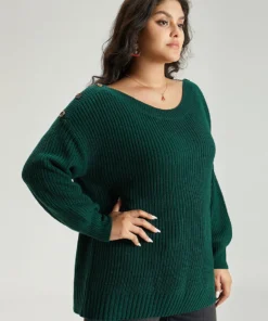 Plain Plisse Lantern Sleeve Pullover -Clothing Shop 493084431 ju