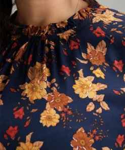 Supersoft Essentials Floral Print Mock Neck Dress -Clothing Shop 495242304 ed e00556de f274 4bbc 8a84 e5f3a208046a