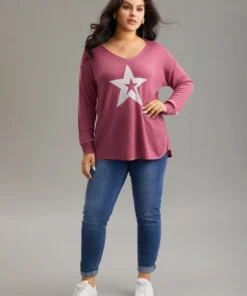 Supersoft Essentials Star V Neck Pullover -Clothing Shop 495366227 sn